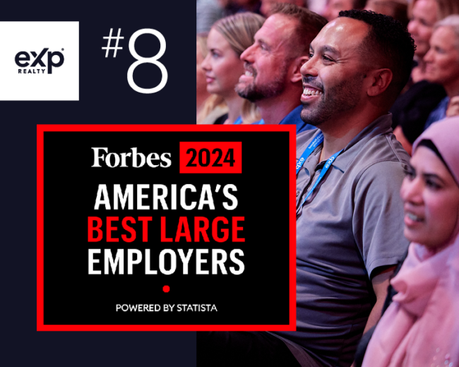 eXp Realty No. 8 on Forbes' Best Large Employers' List eXp Life