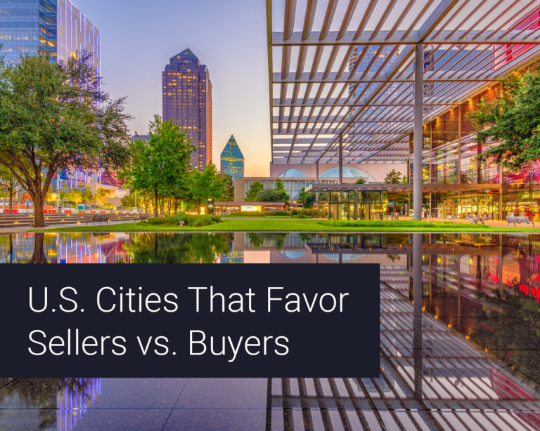 Cities that favor buyers or sellers